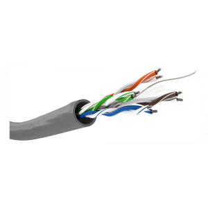Nätverkskabel Cat6 UTP Grå Installationskabel 305m