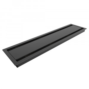 Flip Cover 04 - Bordslock, L600 mm, svart 9715000409