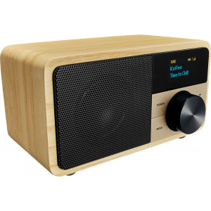 DDR-7 Natural Wood DAB+/FM-RDS/AUX-in/Bluetooth Wooden Cabinet Radio A500429