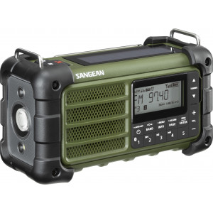 MMR-99 AM/FM Forest Green AM/FM-RDS/Bluetooth/AUX/ Hand Crank + Solar Radio A500482
