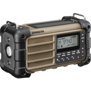 MMR-99 AM/FM Desert Tan AM/FM-RDS/Bluetooth/AUX/ Hand Crank + Solar Radio A500484