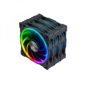 SOHO AR Kit, Premium 120mm Cooling Fans with Addressable RGB and Splitter Cables Kit AK-FN108-KT03