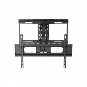 With its sturdy construction, this Full Motion TV Wall Mount supports a wide range of TV sizes from 37" up to 86" and weights up to 80 kg, and provides a secure and stable hold. The mount's full-motion capabilities, including tilt, swivel and extend, prov