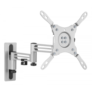 Tv/monitor väggfäste för husvagn/husbil, aluminium, låsbar, 13"-43", VESA, 3-leder, svart ARM-0267