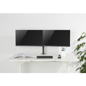 OFFICE Skrivbordsfäste för LCD monitor, tiltbar, svängbar, rotera, 13"-27", svart ARM-0300