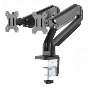 OFFICE ARM-0351, Bordsfäste för dubbla monitorer, 17"-32", VESA 75x75/100x100, svart ARM-0351