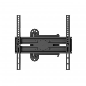 This full-motion TV wall mount maximizes viewing comfort with swivel and tilt functions by making every seat the best seat. It features an easy installation process with a simple hanging mechanism and 2-level height adjustable brackets, along with levelin