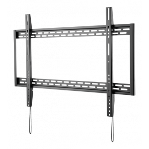 Heavy-duty Fast TV-Väggfäste, 60-100", böjda och platta paneler, 100kg, svart ARM-475