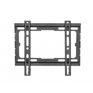 Fixed TV wall mount for most 23''-43'' flat panel with a maximum weight of 45kg. Slim design sits just 20mm from the wall. Simple construction ensures a quick and easy installation. Open architecture provides increased ventilation and easier access to wir