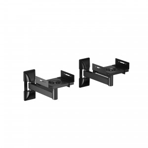 Besides, the swiveling arm with concealed cable management provides extra flexibility and a neat look around the speakers. This model also has an excellent weight capacity up to 25kg for each piece. Just one pair of universal speaker mounts can satisfy mo