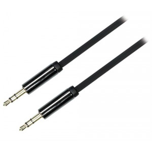 ljudkabel, 3,5mm rak hane till 3,5mm hane, 1m
