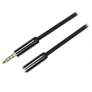Ljudkabel 3.5mm - 3.5mm (ha-ho) 4-pin 1m