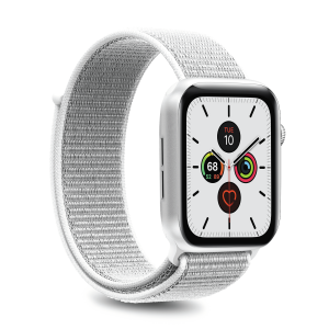 Apple Watch Band, 42-44mm, S/M & M/L, Nylon, Vit AW44SPORTWHI