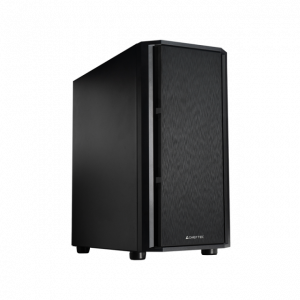 The Pro Mini presents a modern m-ATX mini tower PC case with a timelessly elegant, brushed front panel, complemented by an interior designed with a modern layout for optimal hardware and cooling compatibility. Features added sound-absorbing material on th