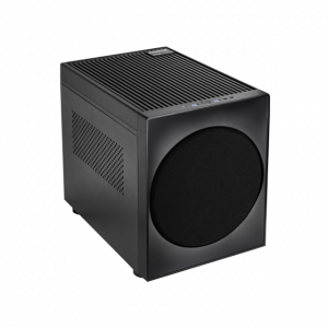 The CI-03B-OP is a compact mATX cube chassis featuring a unique Hi-Fi style and modern design, drawing inspiration from furniture craftsmanship to blend seamlessly with minimalist home arrangements. CI-03B-OP