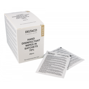 OFFICE desinfektionsservetter, 20 st, Aloe Vera, vit CK1039
