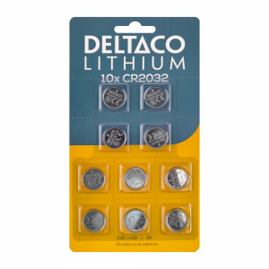 This lithium CR2032 button cell battery is suitable for small low drain devices like watches, medical devices, car keys and more. CR2032-10B