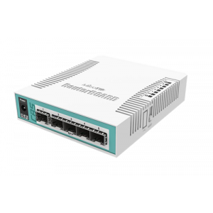 CRS106-1C-5S 6-Platsers SFP Switch, 1x combo port, vit CRS106-1C-5S