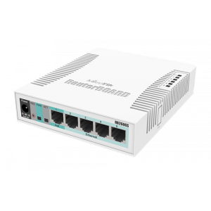 RB260GS 5-Portars Gigabit Switch, SFP-plats, plasthölje, SwOS, vit CSS106-5G-1S