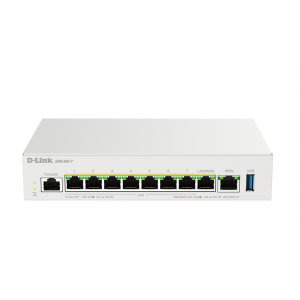 The DBR-600-P delivers high-performance networking with a 2.5GE WAN port and eight 2.5GE PoE ports for fast and reliable connectivity. Ideal for small offices and cafes, it includes a USB port for D-Link’s 4G/5G USB modem, offering flexible internet backu
