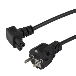 Device Cable, straight CEE 7/7 - down angle IEC C5, 2,0m DEL-121-2