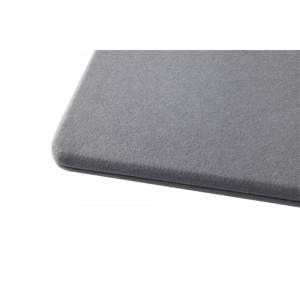 OFFICE Akustisk Integritetspanel för skrivbord, tygklädd, 1200 x 600 mm, grå. DELO-0150