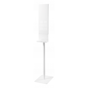 OFFICE Universellt golvstativ för antibakteriell dispenser, vit DELO-0610