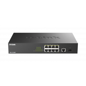 The D-Link DGS-1010MP 10-Port Gigabit PoE Switch is an ideal solution for small offices and enterprise environments looking to expand the network with Gigabit connectivity. With eight Power over Ethernet (PoE) ports, you can power more PoE-capable cameras