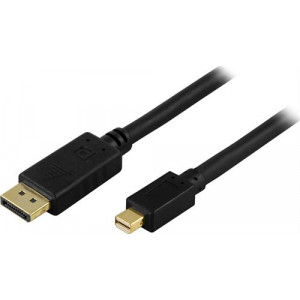 Kbl DisplayPort -> MiniDP, ha -ha, 3m, svart