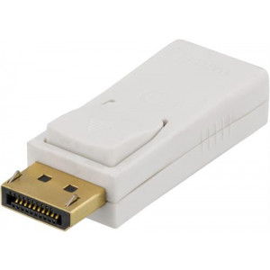 DisplayPort till HDMI adapter, vit, 4K UHD i 30Hz, DP-HDMI31
