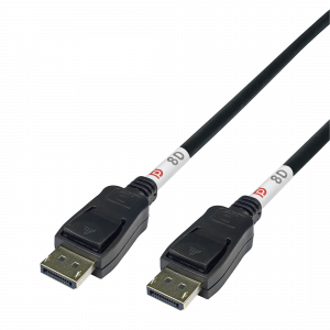 DisplayPort 2.1 ha-ha Svart 1m 8K