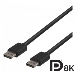 DisplayPort 1.4 ha-ha Svart 2m