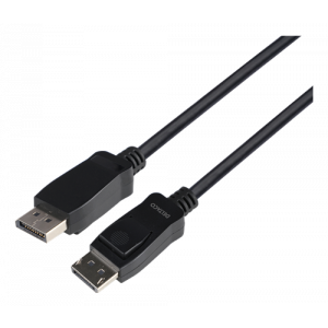 DisplayPort-kabel, 3m, 8K, DP 1.4, DSC 1.2, LSZH svart DP8K-1030-LSZH