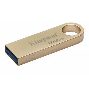 USB Minne - 128GB USB 3.2 - Kingston Metall SE9 G3 Gold Metal