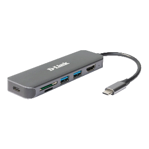 6-in-1 USB-C Hub with HDMI/Card Reader/Power Delivery DUB-2327