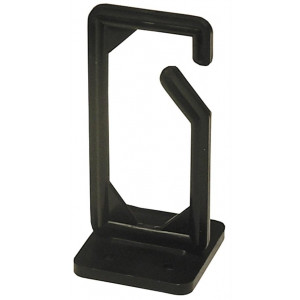 Cable hanger, screw mounting, 13x43x89mm, plastic, black FA-770-1-BK