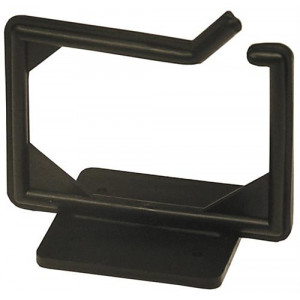 Cable hanger, screw mounting, 100x63x75mm, plastic, black FA-770-2-BK