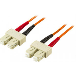 OM2 fiberkabel, SC - SC, duplex, UPC, 50/125, 10m, orange FB-210