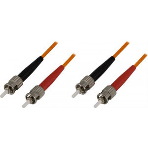OM1 fiberkabel, ST - ST, duplex, UPC, 62,5/125, 3m, orange FB-33