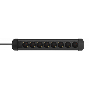 Uttag 8xCEE 7/3 uttag, 1xCEE 7/7, 5m kabel, svart GT-0803