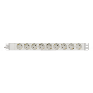 Grenuttag, 9xCEE 7/3, 1xCEE 7/7, petskyddad, 3m kabel, vit GT-8634W