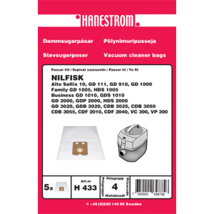 Dammsugarpåsar Hanestrom Nilfisk GD 1000 H433