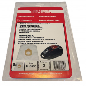Dustbags OBH Nordica Silence Force 5Pk H527