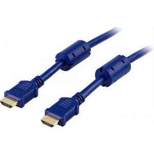 HDMI kabel, Premium High Speed HDMI med Ethernet, 2m, blå HDMI-1020B