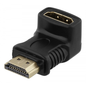 HDMI-adapter, 19-pin ha till ho, vinklad, svart HDMI-14G