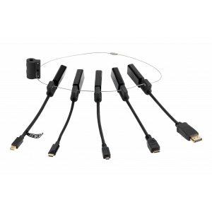 Deltaco HDMI Adapter Ring mDP, DP, USB-C, mHDMI