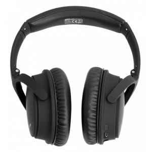 Bluetooth-brusreducerande hörlurar, mikrofon, kontrollknappar, svart HL-BT404