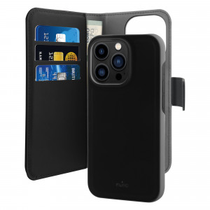 iPhone 14 Pro Max Eco-Leather wallet, Black IPC14P67BOOKC3BLK