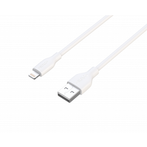 USB cable with Lightning connector to charge and sync your iPod, iPhone, iPad or other Apple product with Lightning connection. Connect the cable to the computer's USB port for synchronization and charging or to a USB power adapter for charging via a wall
