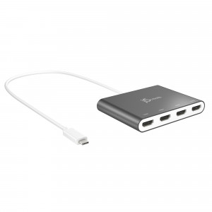 USB-C to 4 Port HDMI Multi Monitor Adapter JCA366-N